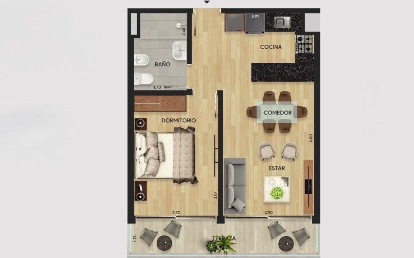 VENTA 1 DORMITORIO PARQUE BATLLE