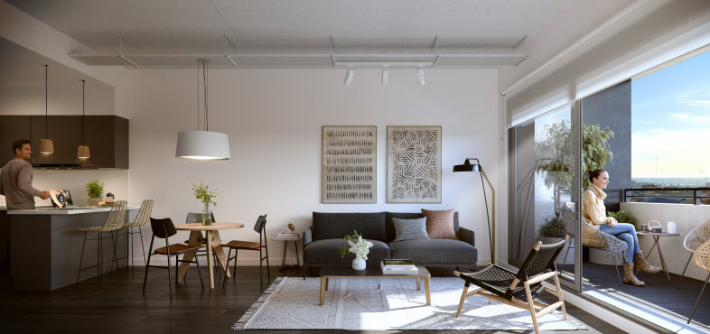 Venta de apartamento de 1 dormitorio con terraza en Ciudad Vieja